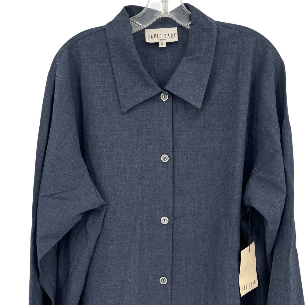 Vintage David Dart women’s button front shirt jacket Shaket
